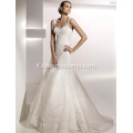 Elegante tromba sirena sweetheart cinghie sweep pennello treno pizzo tulle abito da sposa